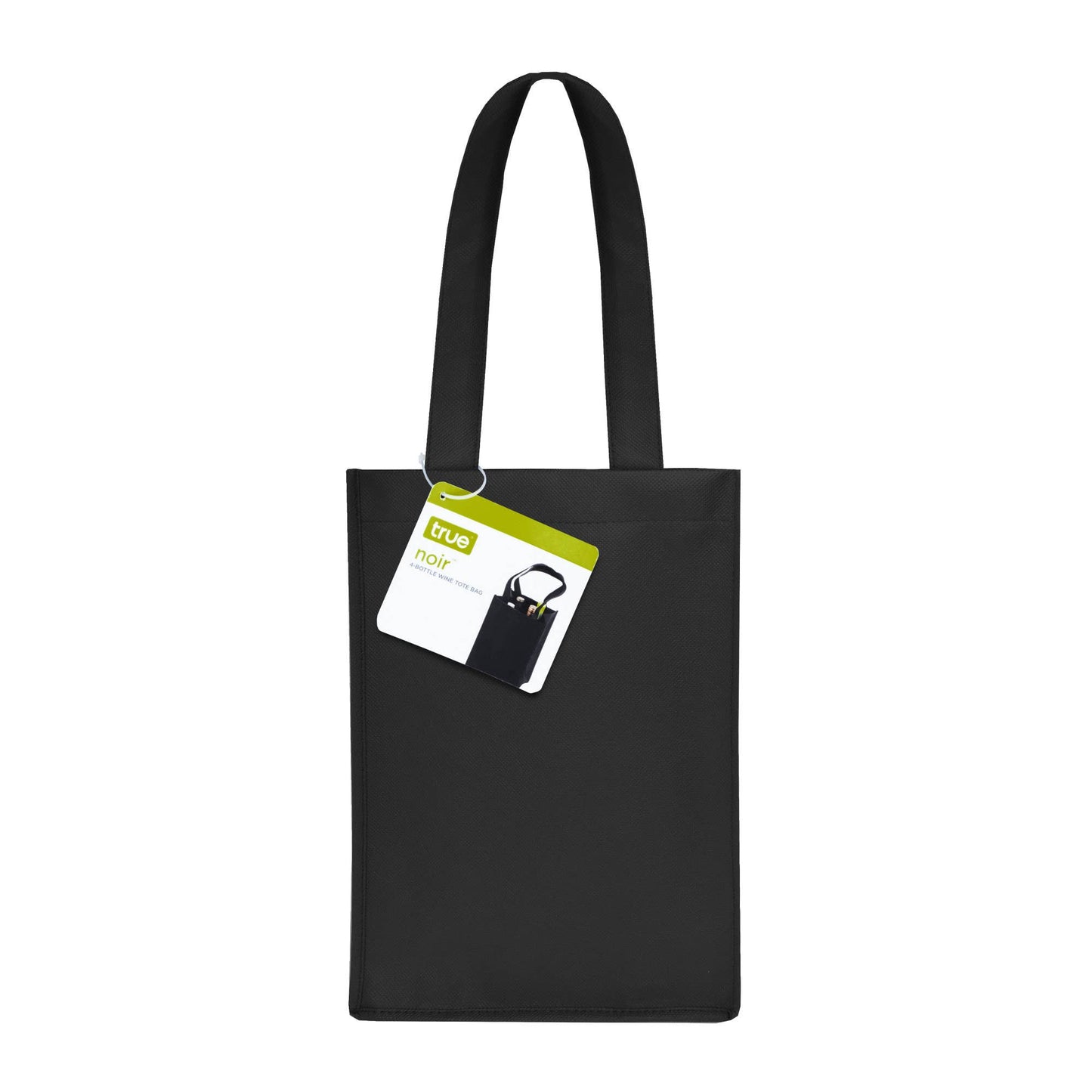 TRUE - Reusable 4-Bottle Non-Woven Fabric Wine Tote- ASST COLORS