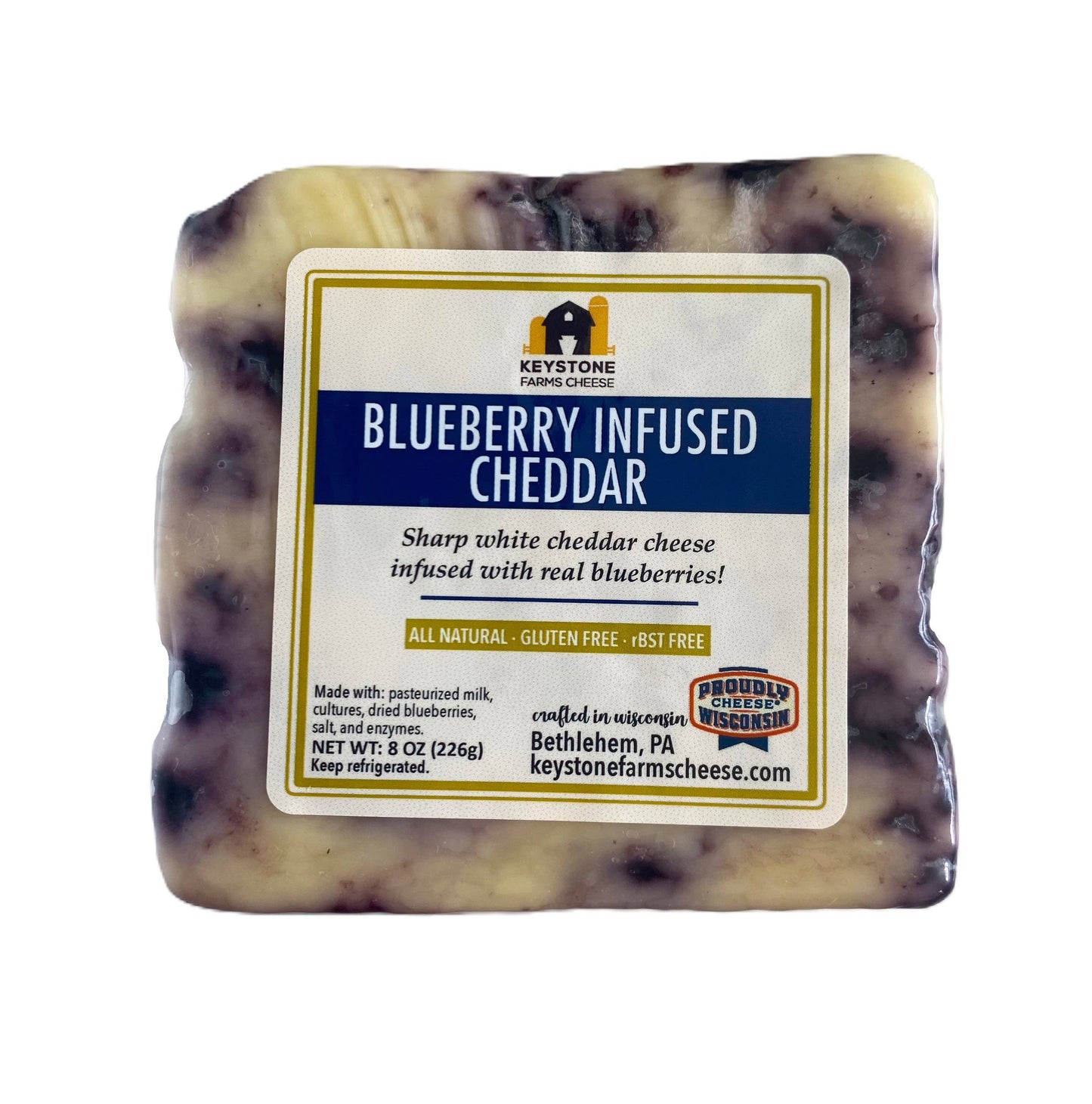 Keystone Farms Cheese - Blueberry Infused Cheddar