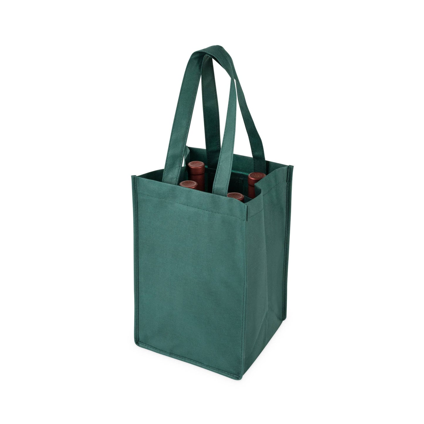 TRUE - Reusable 4-Bottle Non-Woven Fabric Wine Tote- ASST COLORS