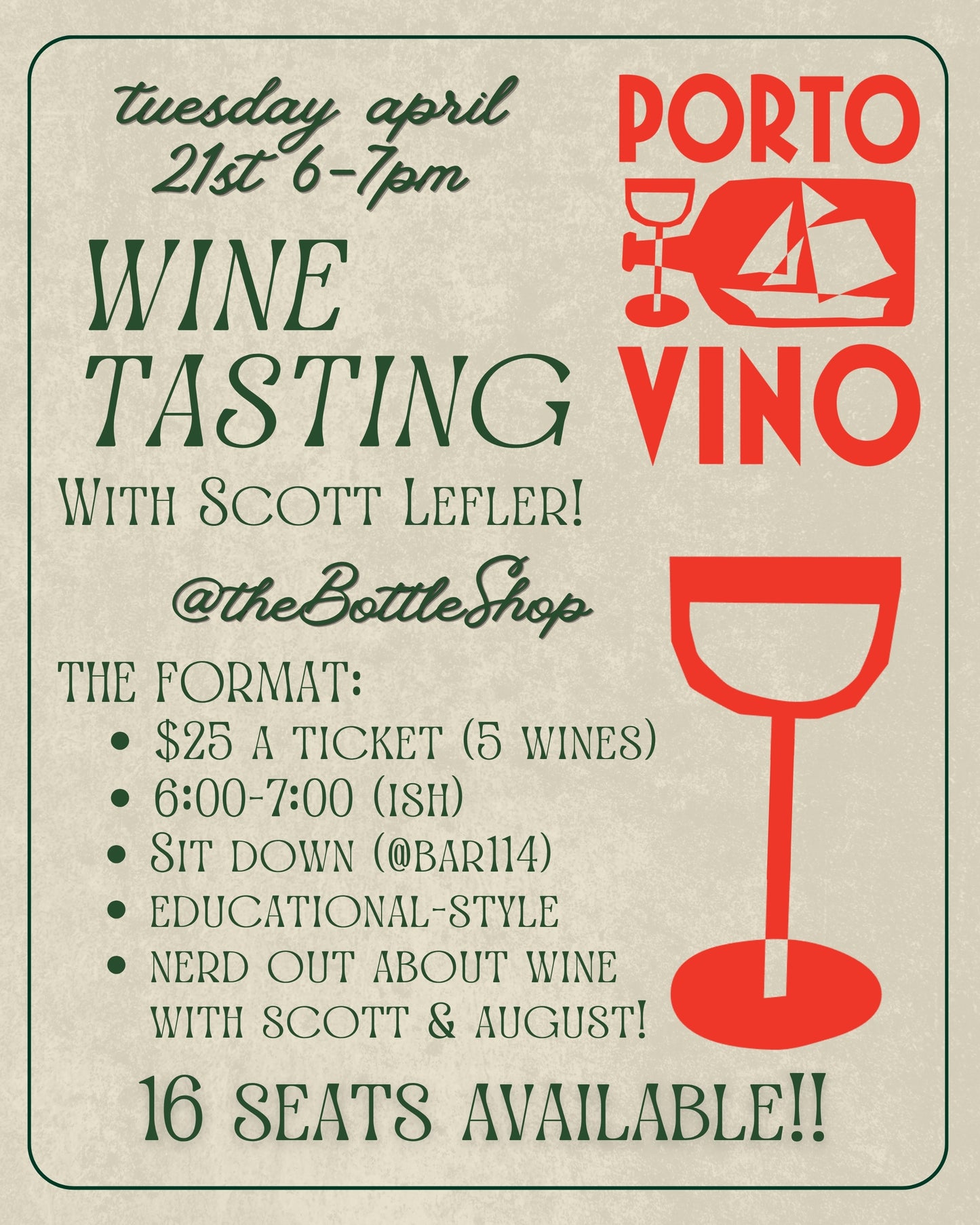 Portovino Wine Tasting
