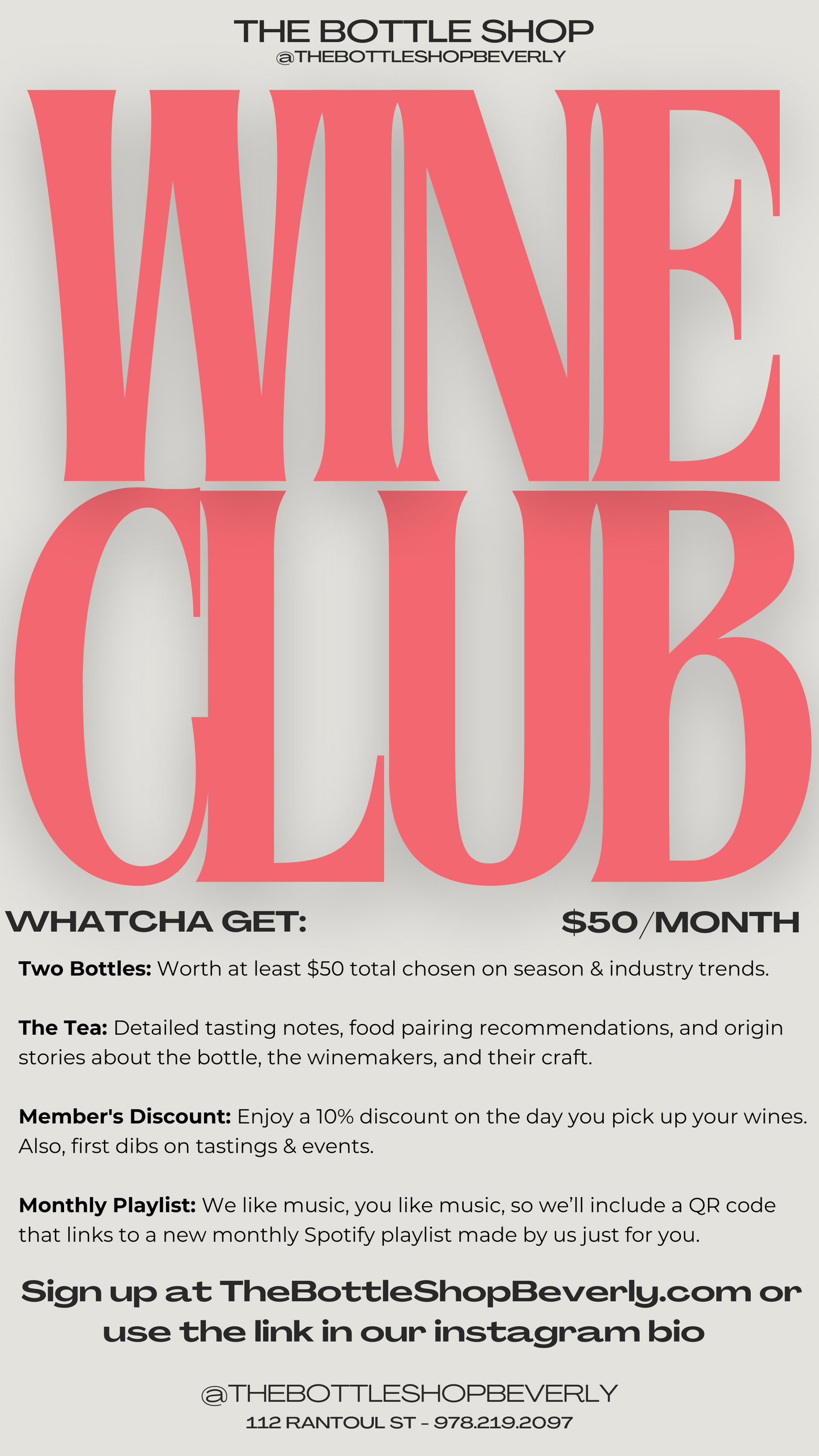 The Bottle Shop Wine Club Subscription