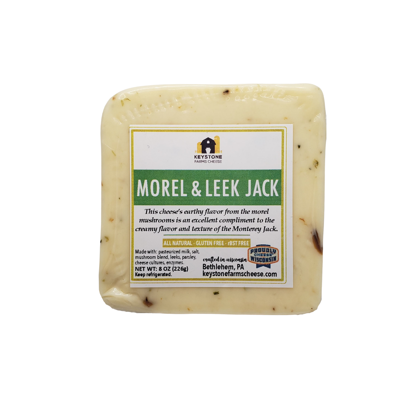 Keystone Farms Cheese - Morel and Leek Jack