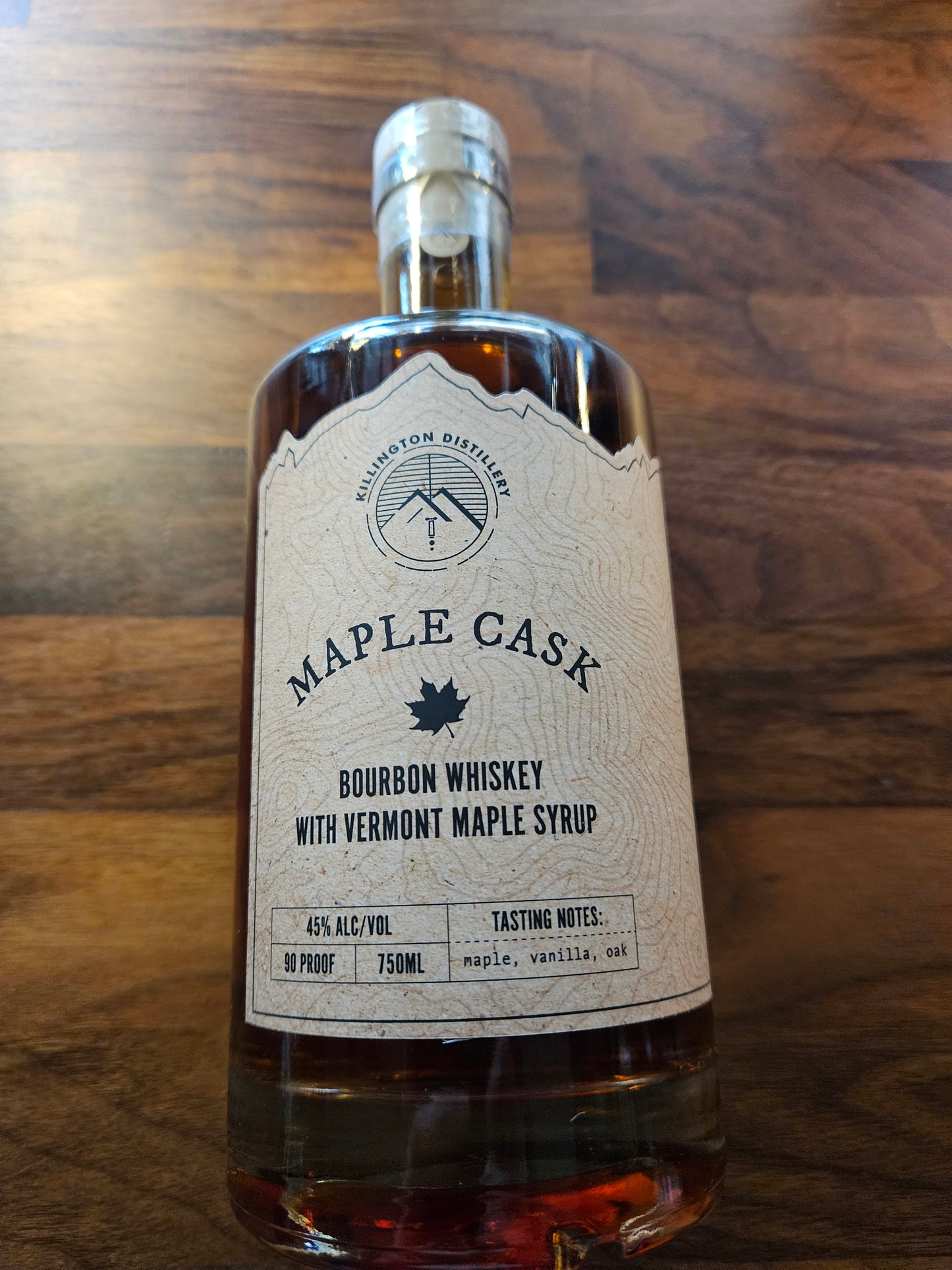 Killington Distillers Maple Cask Bourbon Whiskey