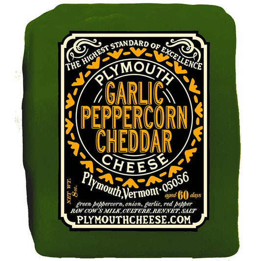 Plymouth Cheese - Garlic Peppercorn Cheddar