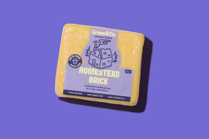 Graze & Co. - Homestead Brick - 8oz. Artisanal Cheese