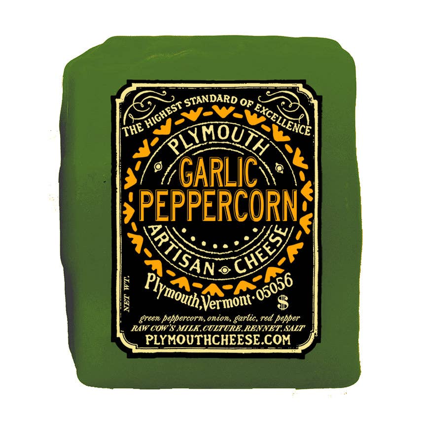Plymouth Cheese - Garlic Peppercorn Cheddar