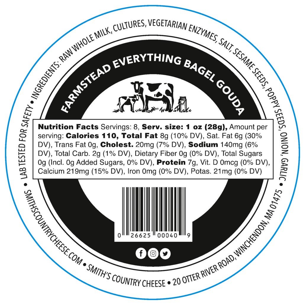 Smith's Country Cheese - Everything Bagel Gouda