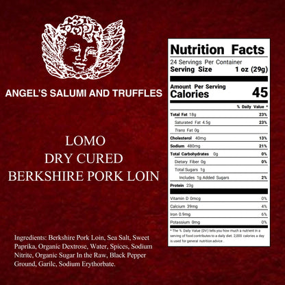 Angel's Salumi & Truffles - Lomo - Dry-Cured Berkshire Pork Loin (1.5lb/ea)