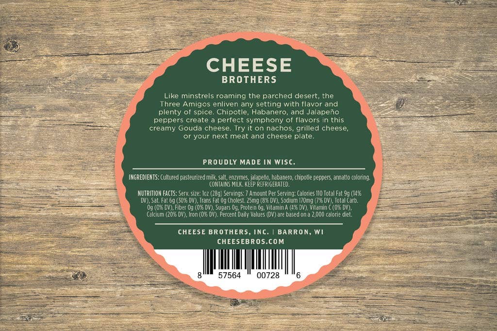 Cheese Brothers - Smoked 3 Amigos Spicy Gouda