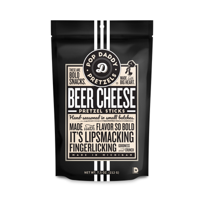 Pop Daddy Snacks - Pop Daddy – Beer Cheese Seasoned Pretzels 7.5oz