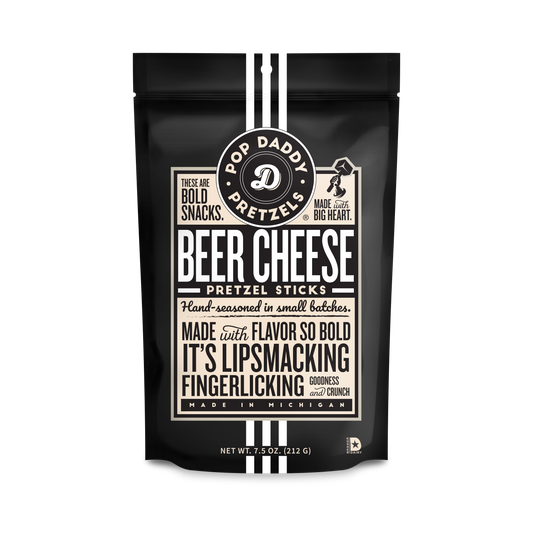 Pop Daddy Snacks - Pop Daddy – Beer Cheese Seasoned Pretzels 7.5oz
