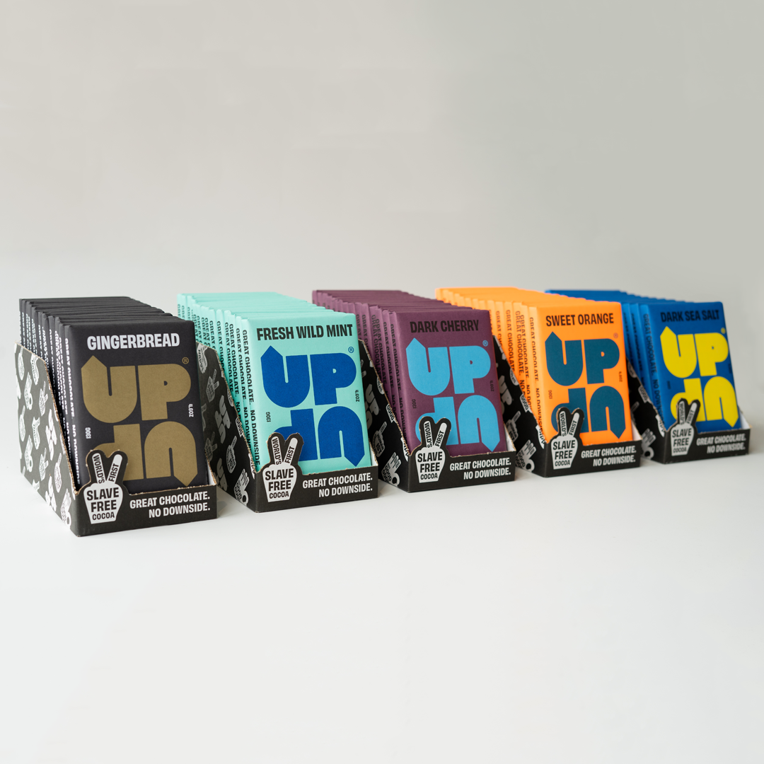 UP-UP Chocolate [No duties when shipping to US!] - Sea Salt Dark Chocolate Bar 120G/4.2OZ