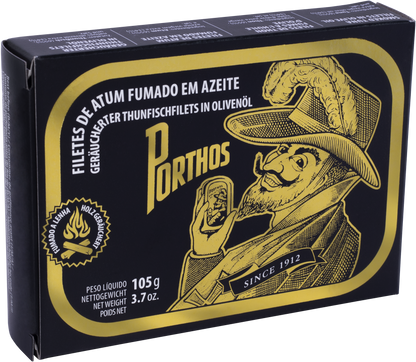 Portugalia Imports - Porthos Smoked Tuna Fillets in Olive Oil