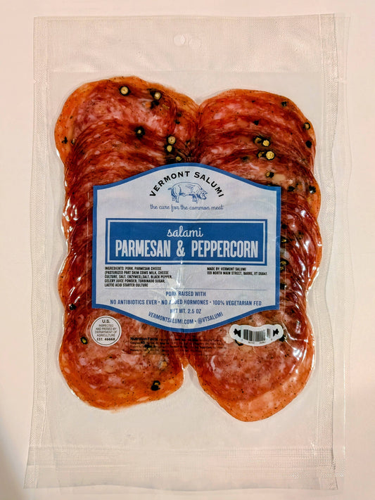 Vermont Salumi - Parmesan & Peppercorn Sliced Salami