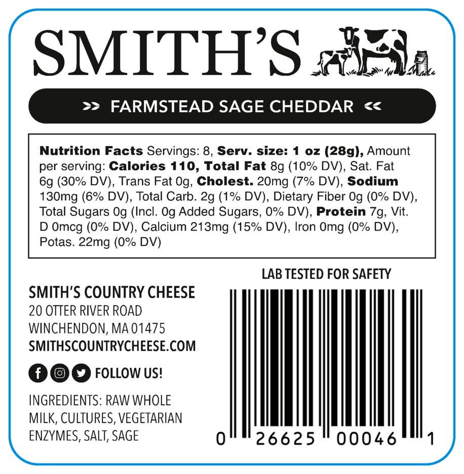 Smith's Country Cheese - Sage Cheddar