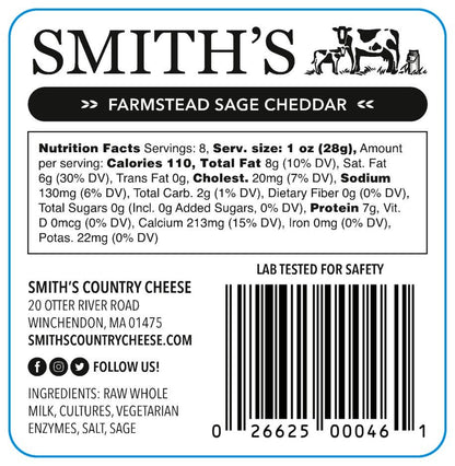 Smith's Country Cheese - Sage Cheddar
