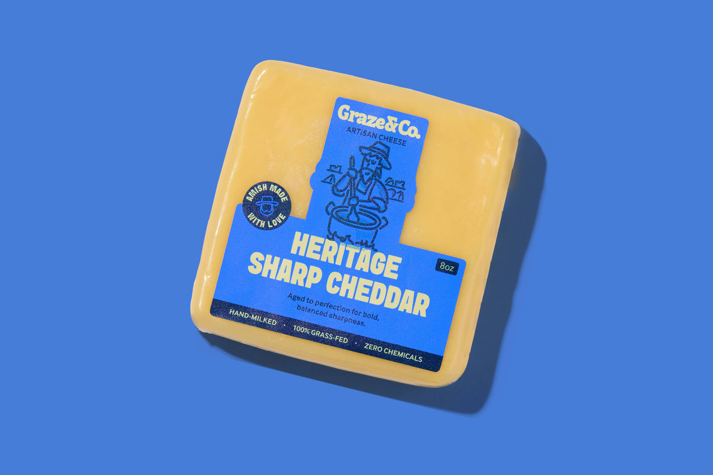Graze & Co. - Heritage Sharp Cheddar - 8oz. Artisanal Cheese