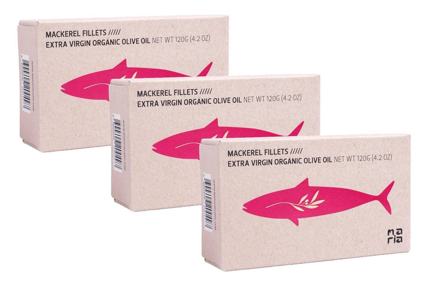 Maria Organic Portugal Mackerel Fillets in Organic EVOO with Piri-Piri