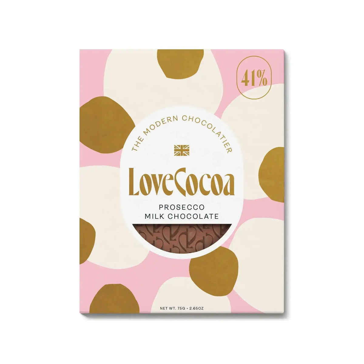 Made Uncommon - Love Cocoa - Prosecco Milk Chocolate Bar - 70g