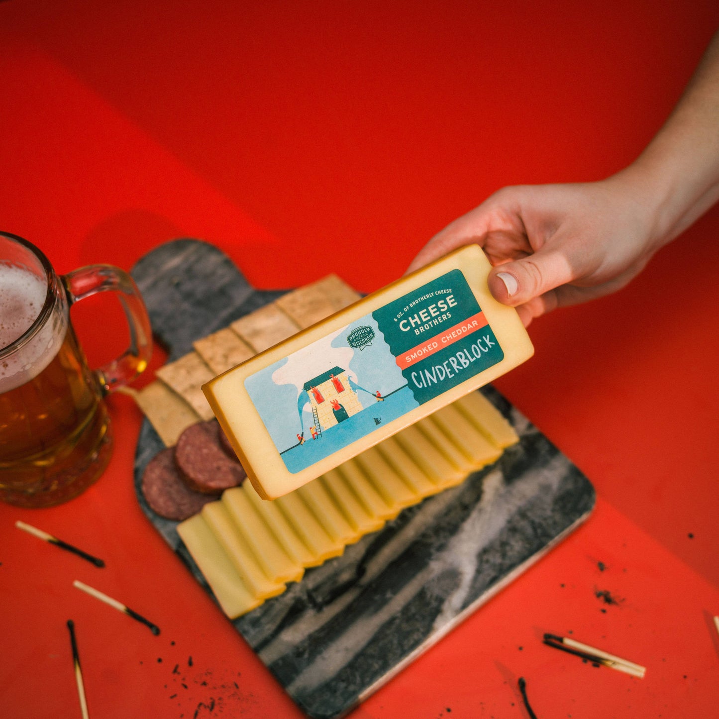 Cheese Brothers - "Cinderblock" Smoked Cheddar