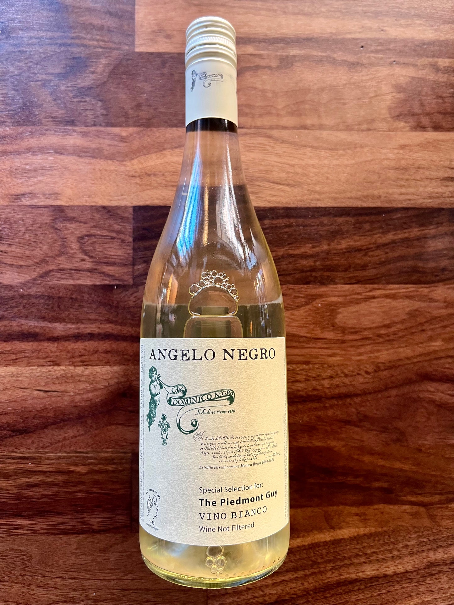 2023 Angelo Negro Unfiltered Arneis - Vino Bianco