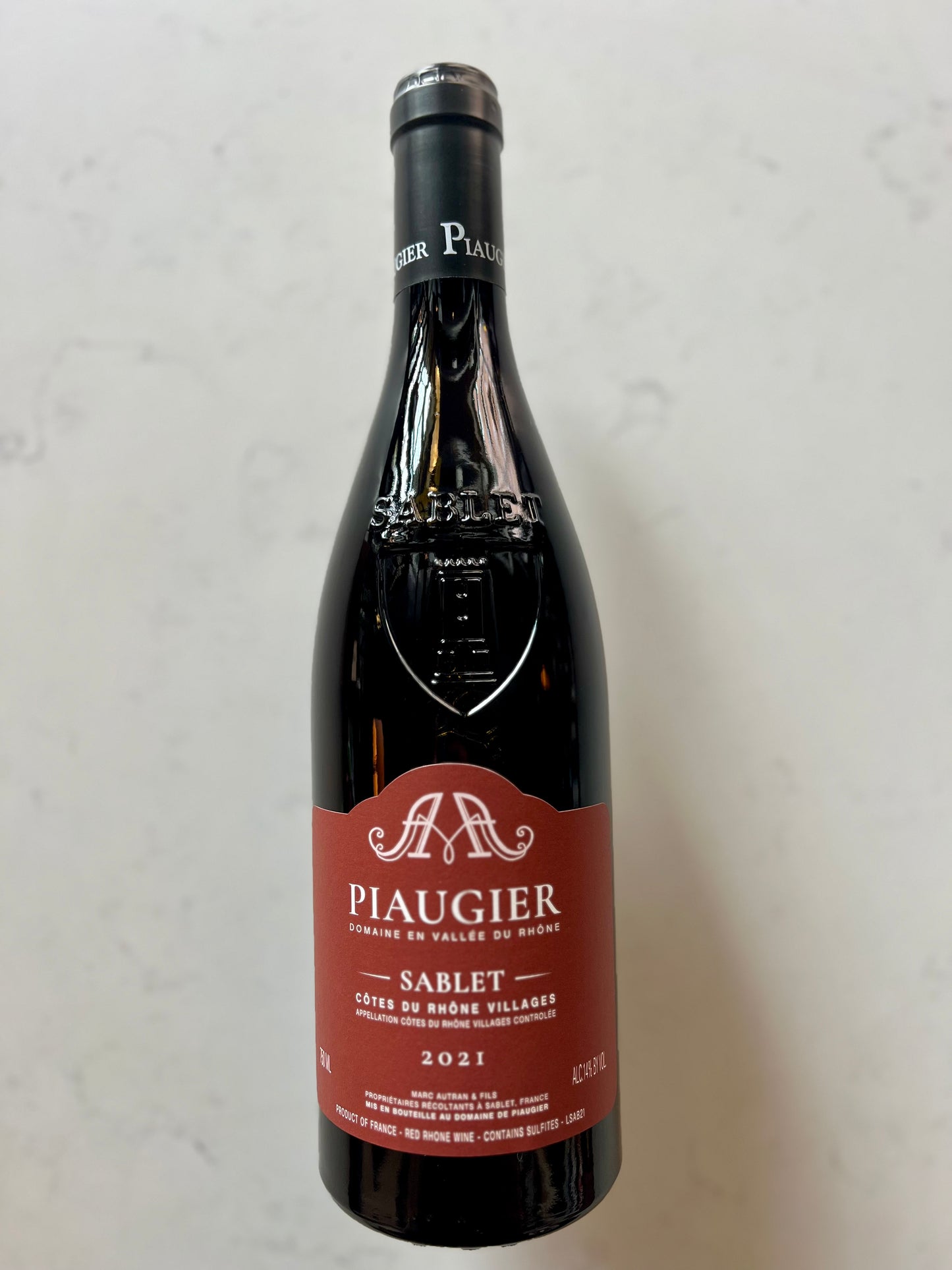 2021 Piaugier Sablet Rouge