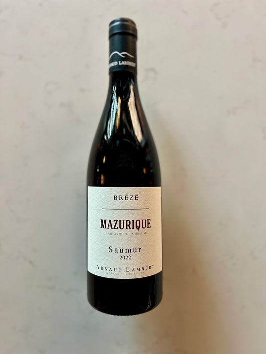 2022 Arnaud Lambert Saumur Rouge Clos Mazurique