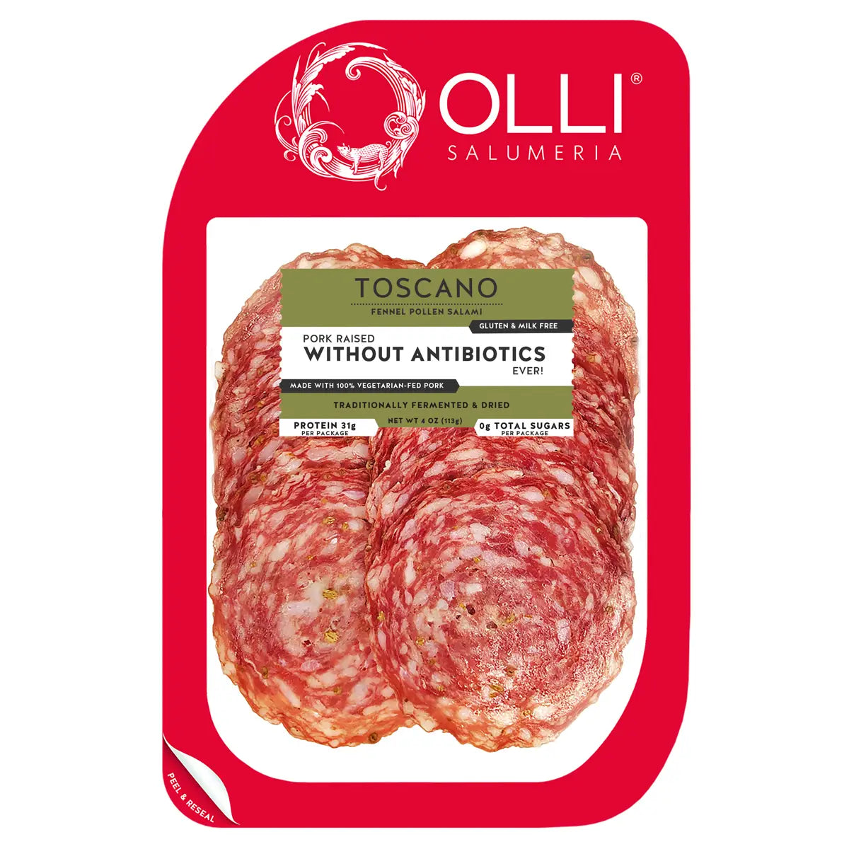 Olli Salumeria Sliced Toscano Fennel Salami