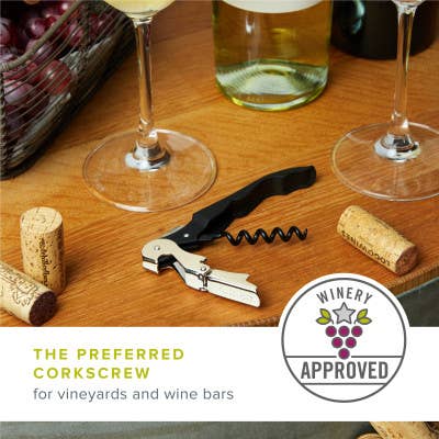 TRUE - Truetap™ Soft-Touch Double-Hinged Corkscrews - CDU of 20