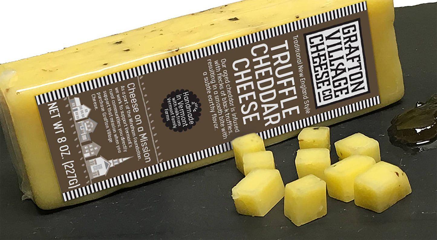 Vermont Farmstead Cheese Co. - Grafton Truffle Cheddar, 4 oz