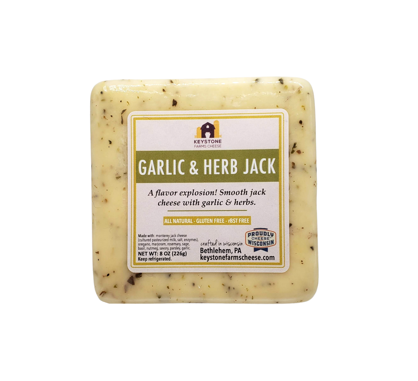 Keystone Farms Cheese - Garlic & Herb Jack