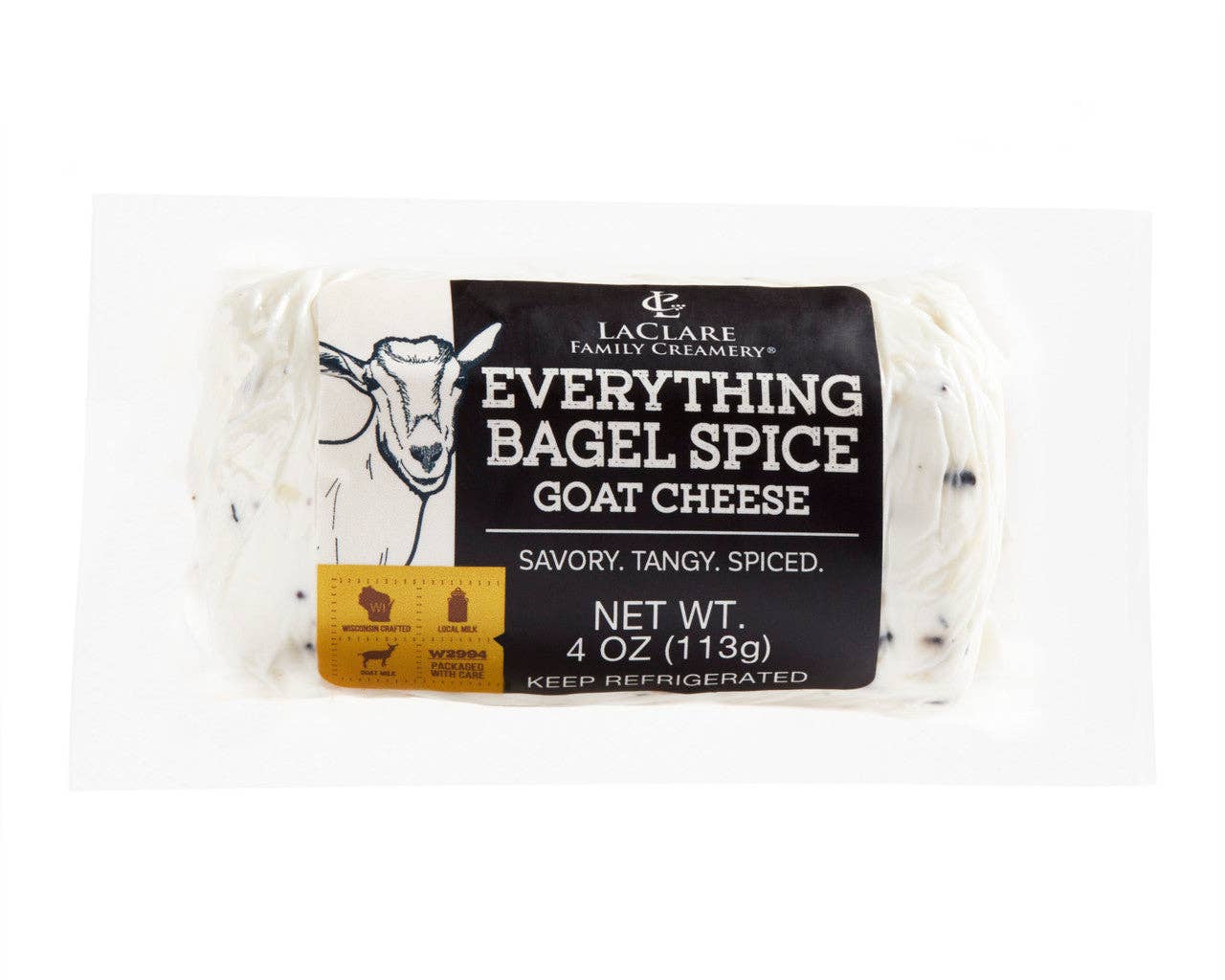 Keystone Farms Cheese - LaClare Everything Bagel Spice Goat Cheese