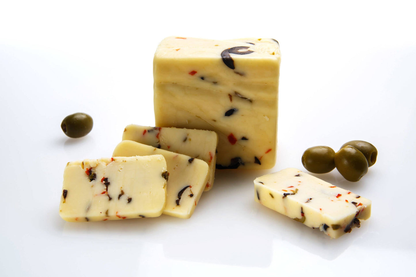 Keystone Farms Cheese - Olive White Cheddar