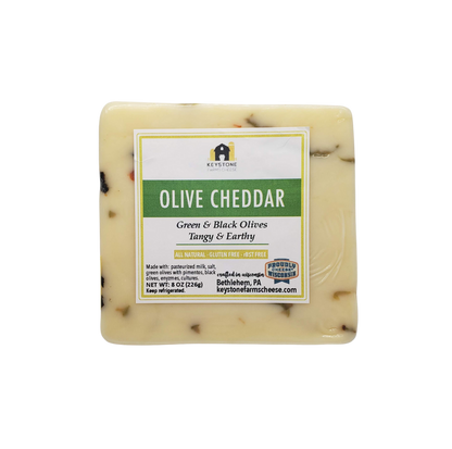 Keystone Farms Cheese - Olive White Cheddar