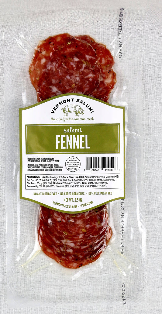 Vermont Salumi - Fennel Sliced Salami