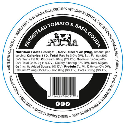 Smith's Country Cheese - Sun-Dried Tomato & Basil Gouda
