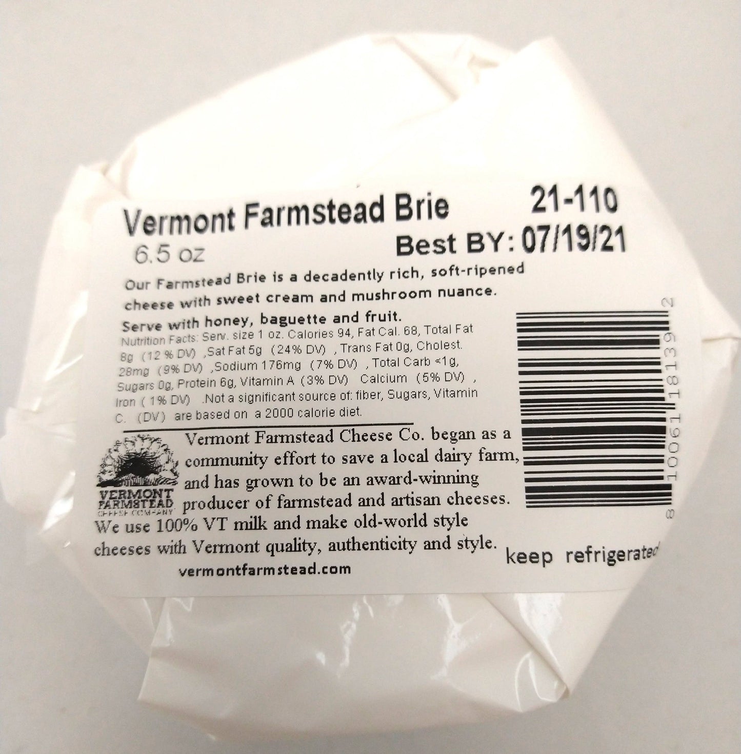Vermont Farmstead Cheese Co. - Vermont Brie
