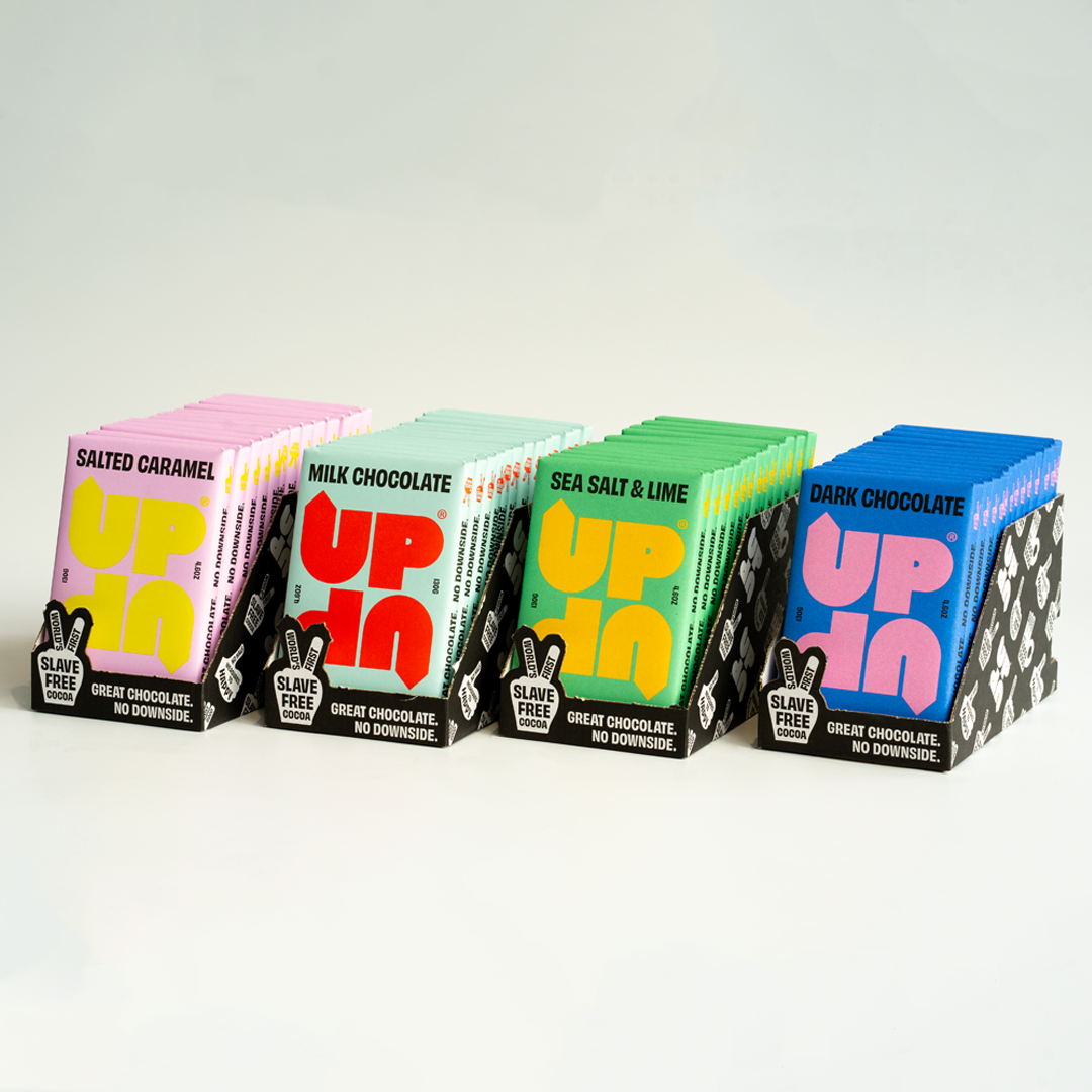 UP-UP Chocolate [No duties when shipping to US!] - Salted Caramel Milk Chocolate Bar 120G/4.2OZ