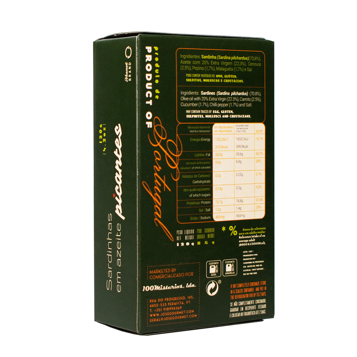 Portugalia Imports - Ati Manel Sardines in Spiced Olive Oil