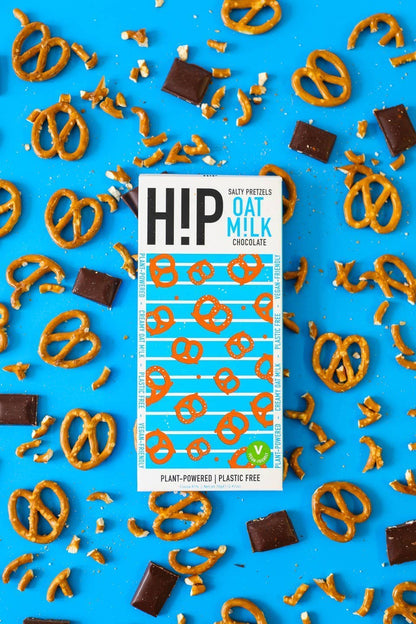 Made Uncommon - H!P - Salty Pretzel Oat M!lk Chocolate Bar - 70g - Plant-based