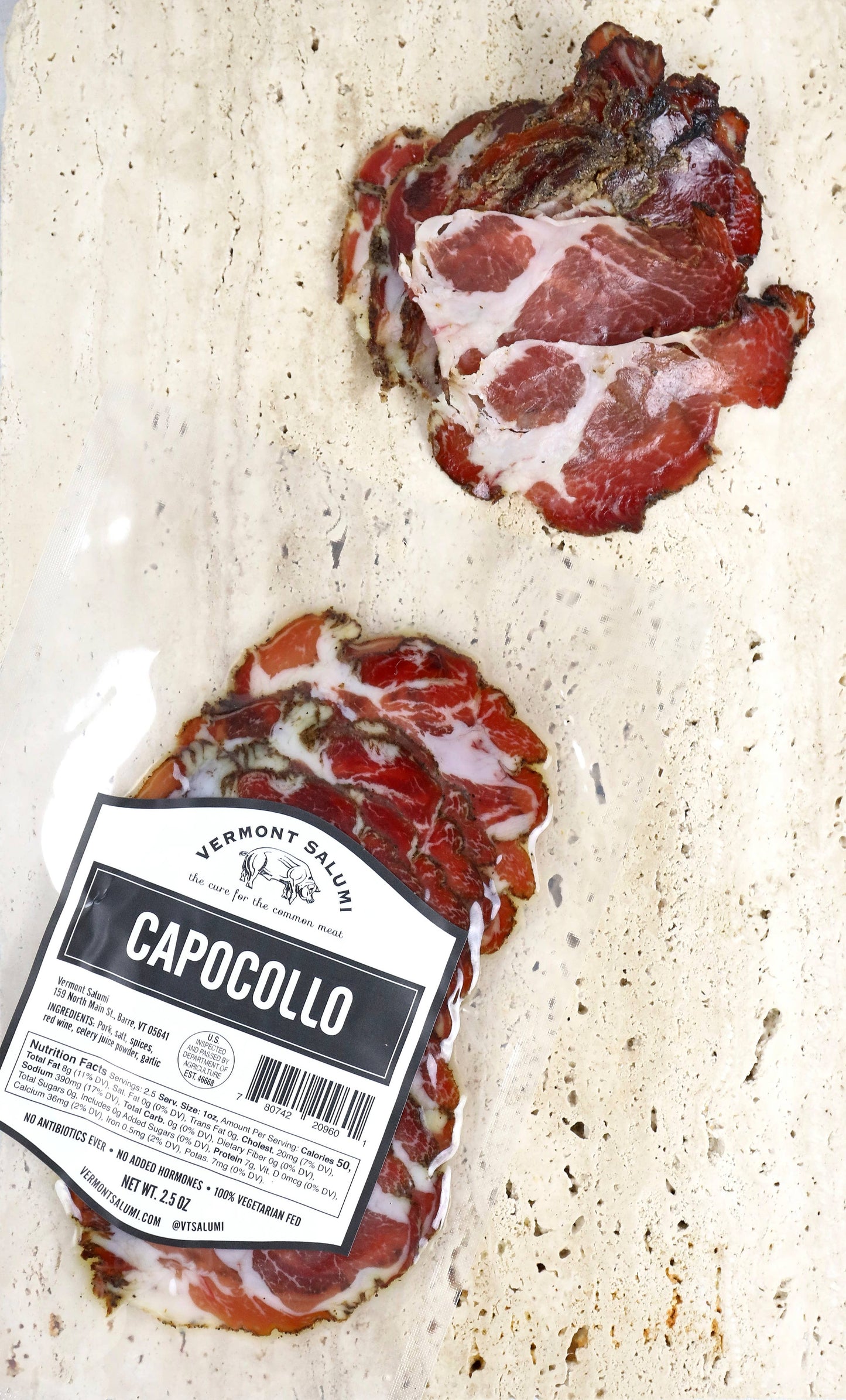 Vermont Salumi - Capocollo Sliced Pork