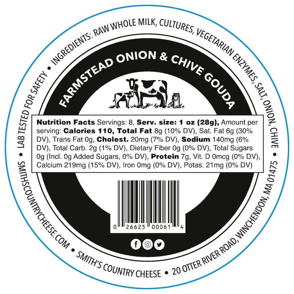 Smith's Country Cheese - Onion & Chive Gouda