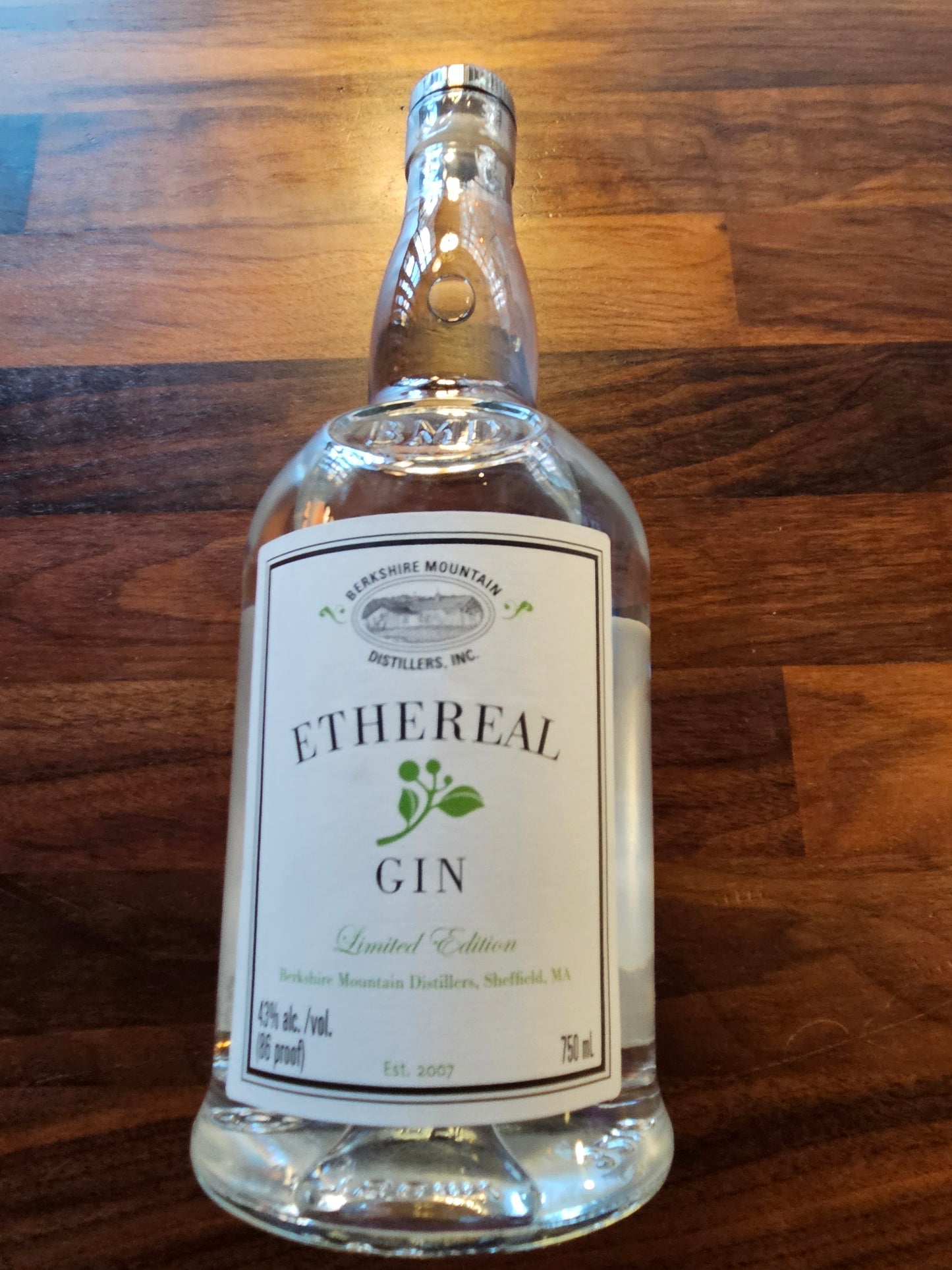 Berkshire Mountain Distillers Ethereal Gin